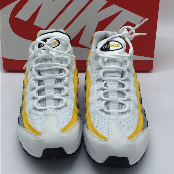 Nike Air Max 95 Shoes Amarillo White Grey Yellow - Picture 4 of 8